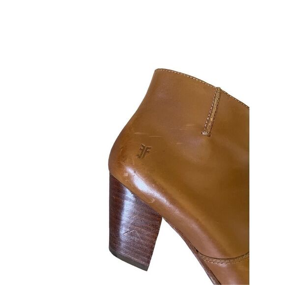 Frye Jennifer Belted Bootie 6.5 Brown Leather - Picture 13 of 13